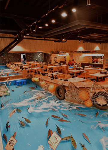 「つり吉」の店内